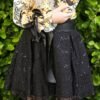 BLACK SEQUIN SKIRT